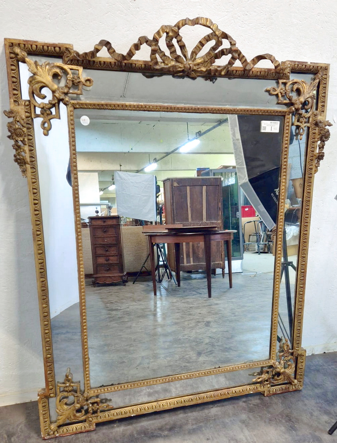A fine French Louis XVI Cushion Mirror